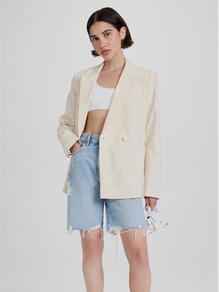 Good American Woven Blazer 2.0